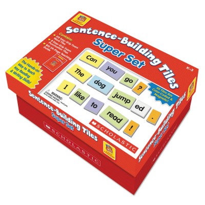 Scholastic Sentence-Building Tiles Super Set, Ages 5-8 -SHSSC990927   